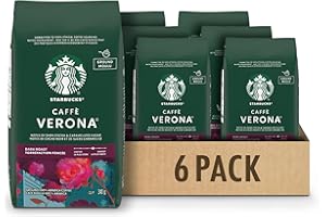 Starbucks Caffè Verona Ground Coffee 340 Grams (pack of 6), Caffè Verona, 2040 Grams
