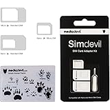 MediaDevil Simdevil 3-in-1 SIM Card Adapter Kit (Nano / Micro / Standard)