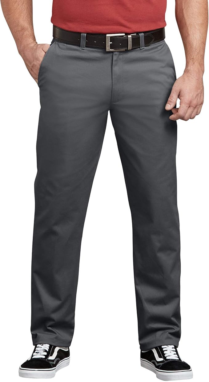 Dickies Men's Flex Active Waist Washed Chino Pant - Regular Taper Fit Pants: Buy Online at Best 