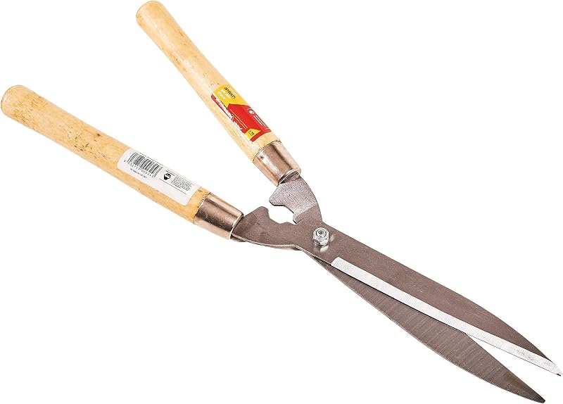 Amtech U0700 Garden Shears Wooden Handle for Hedges Shrubs Grass