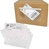 Shipping Labels Sleeves, Packing Slip Envelope Pouches 7.5" x 5.5" Packing List Mailing Envelopes with Clear Self-Adhesive (50 Pack)