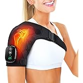 ERHIVORA Shoulder Heating Pad with Massage, FSA Eligible Items List, Heated Shoulder Wrap for Pain Cordless, HSA Approved Products Only