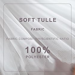 White Tulle Fabric Roll Spool Bolt