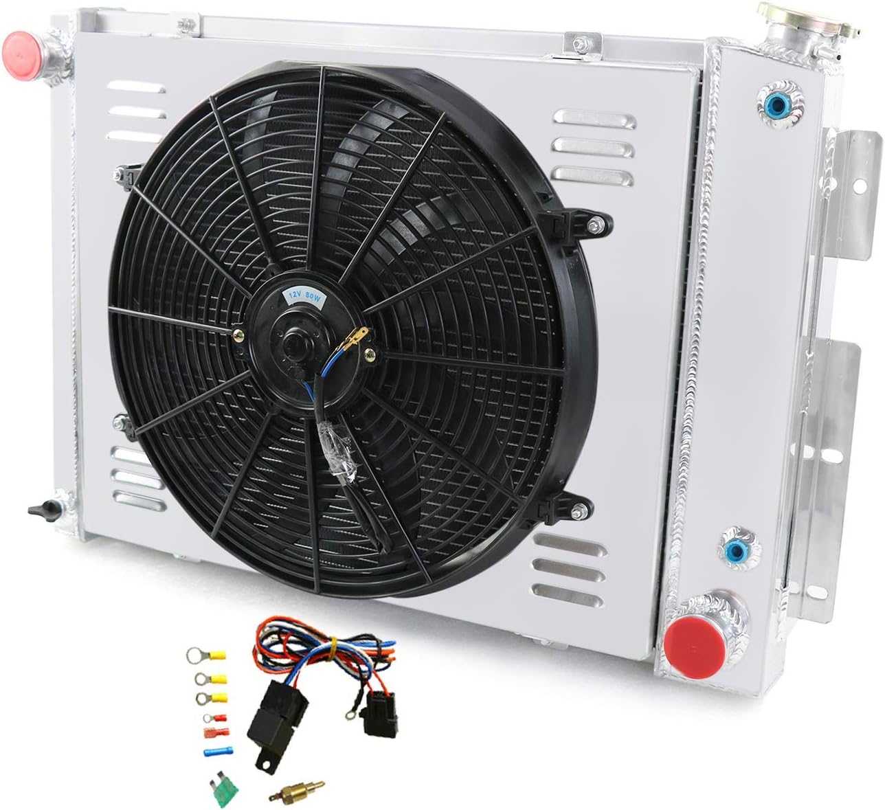 CoolingCare For 19671969 Chevy Camaro/Firebird Small Block Aluminum Radiator+ Fan