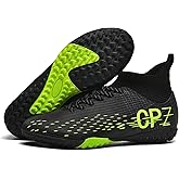 TOPSFEBA Soccer Cleats for Mens Womens Indoor Soccer Shoes Unisex Baseball Turf Shoes Youth Rugby Shoes Adult AG FG TF Football Boots Wide Training Sneaker