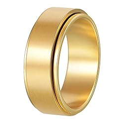 Udolfly Mens Fidget Rings Anxiety Rings for Men