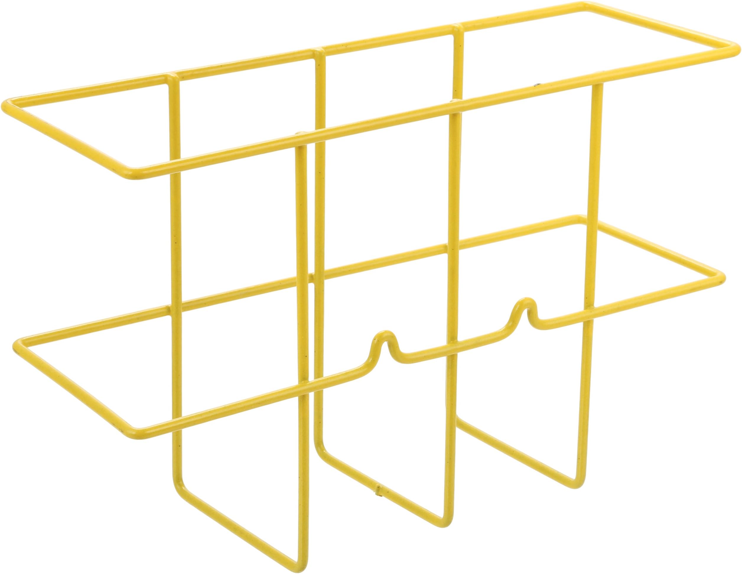 Horizon 3002 Binder Rack, 13-3/4" Width x 8-3/4" Height x 5" Depth, Yellow, For 4" Ring MSDS Binders