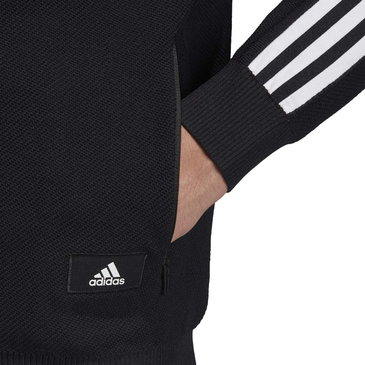 adidas Men's Essentials 3-stripes Tricot Track Jacket (Black1, Large) at  Men’s Clothing store