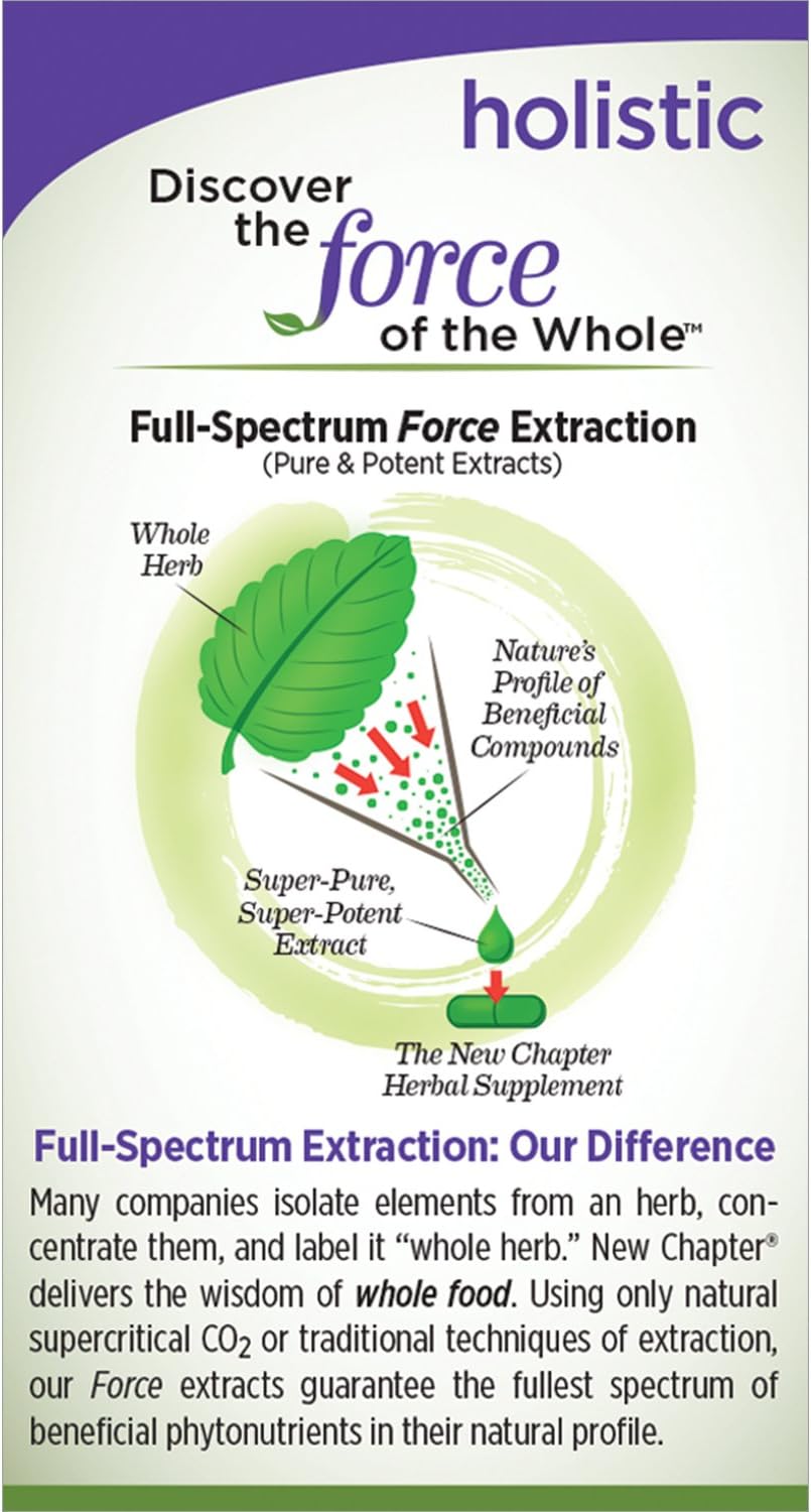 New Chapter Oregano Force for Immune Support with Supercritical Organic Oregano + Non-GMO Ingredients - 30 ct Vegetarian Capsules: Health & Personal Care