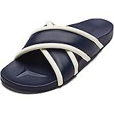 OLUKAI Ani Women’s Slide Beach Sandals, Effortless Design & Stylish Cross Straps, Water-Friendly Versatility, All-Day Comfort & Supportive Arch