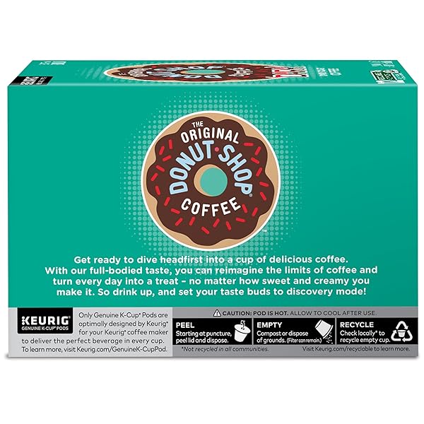 THE ORIGINAL DONUT SHOP DARK KEURIG SINGLE-SERVE K-CUP PODS, DARK ROAST COFFEE, 72 COUNT