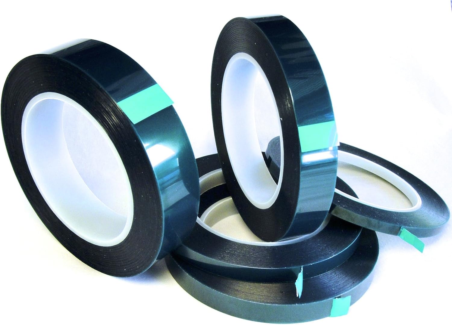 5 Roll High Temp Masking Tape Kit for Powder Coating, Painting