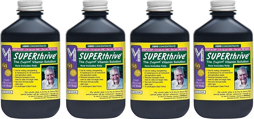 SuperThrive VI30148 Plant Vitamin Solution, 4 Ounce (4, 4 Ounce)