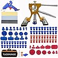 TUOSHUNGE Auto Dent Puller Kit - Dent Remover Tools Adjustable Width Golden Lifter & Glue Gun for Automobile Body Motorcycle Refrigerator & Ding Hail Dent Removal (Golden Lifter & Glue Gun) YD0B1
