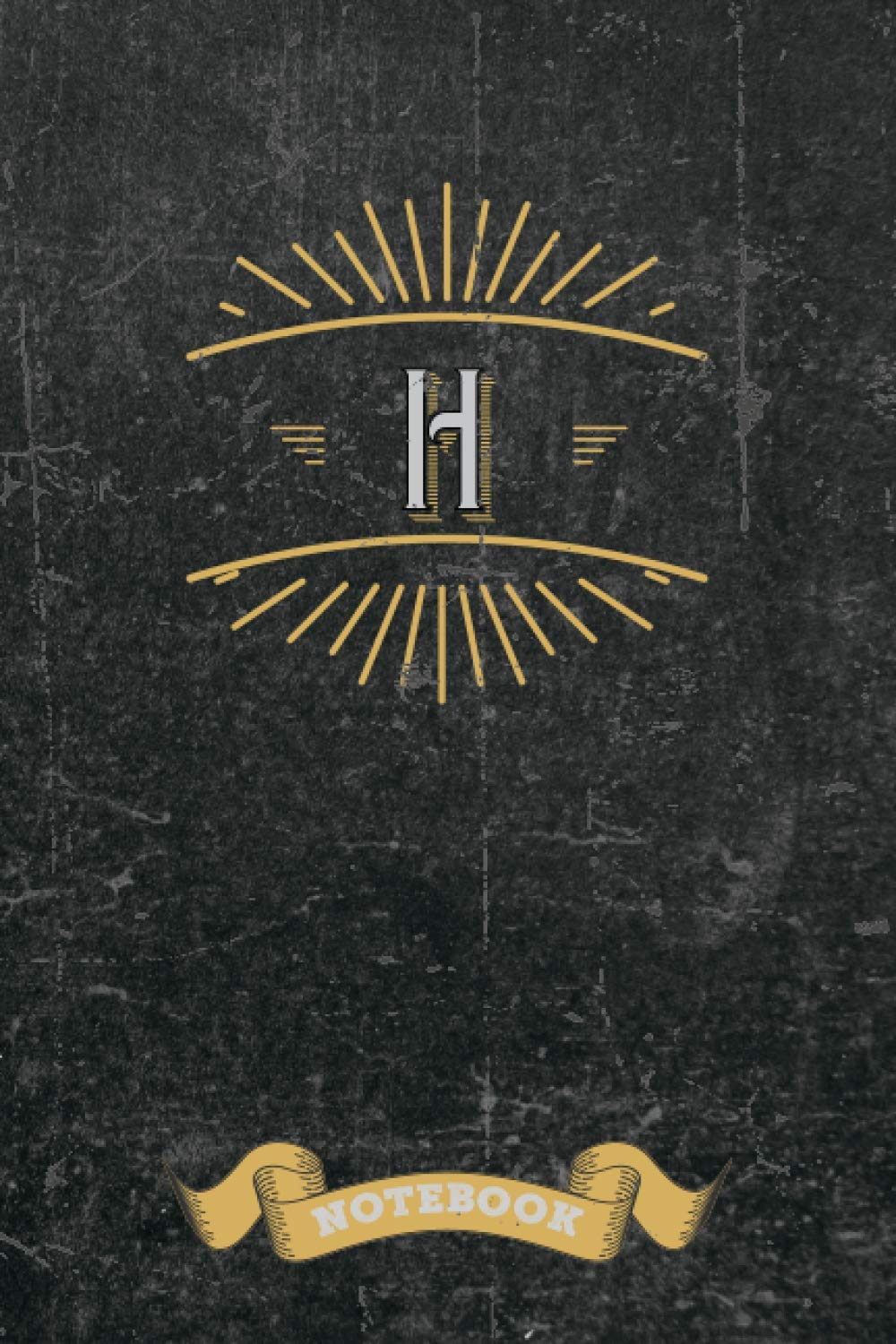 Notebook Vintage style Monogram Initial Letter H: Vintage lover 6" x 9" Notebook/Journal,120 lined pages