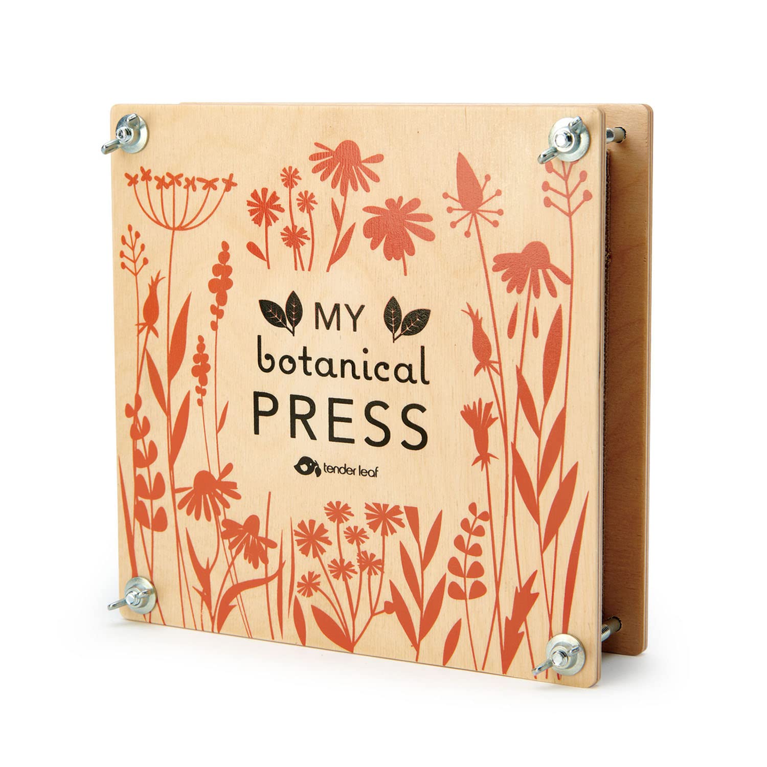 Tender Leaf Toys Botanical Press - Wooden Flower Press Gift for Children Perfect for Card Making and Creative Play