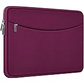 Laptop Sleeve Bag 14 inch, Shockproof Protective Laptop Cover Carrying Computer Bag with Accessory Pocket Portable Computer Case for 14" MacBook, HP, Dell, Lenovo, Acer, Rose Red