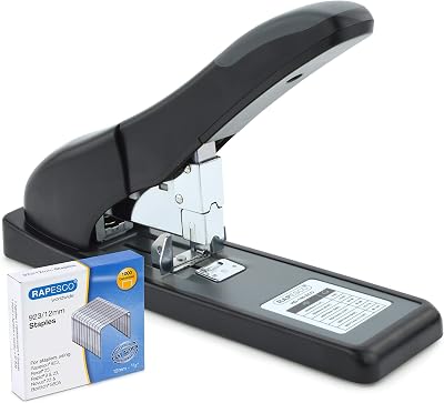 Rapesco HD-140 Heavy Duty Stapler 140 Sheet 923/12mm Staples Black