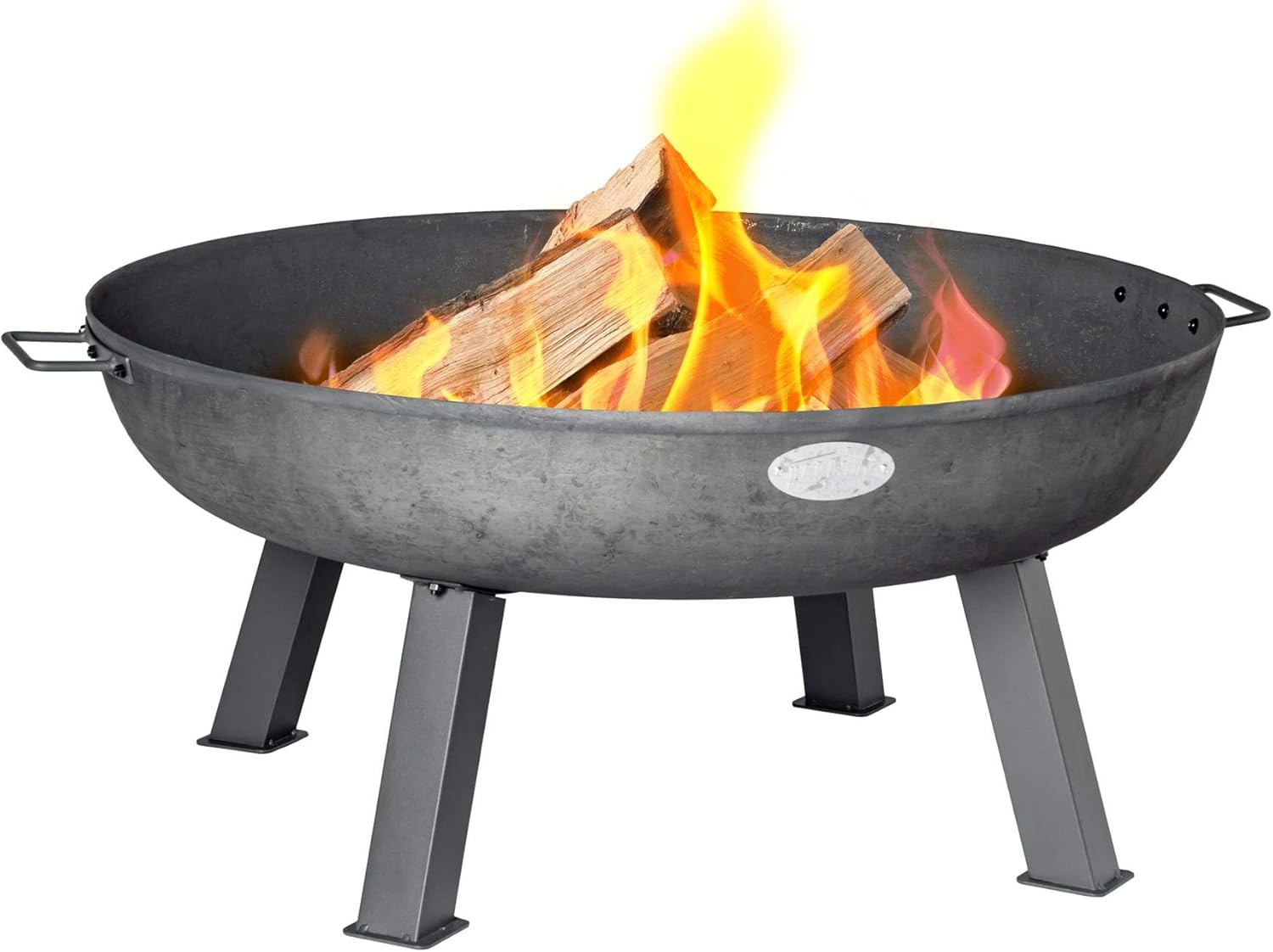 Super Saturday Harbour Housewares Cast Iron Fire Pit Outdoor Garden