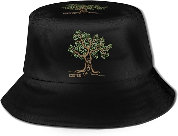 Bucket Hat Fisherman's hat Rooted in Christ Jesus Tree Christian Faith