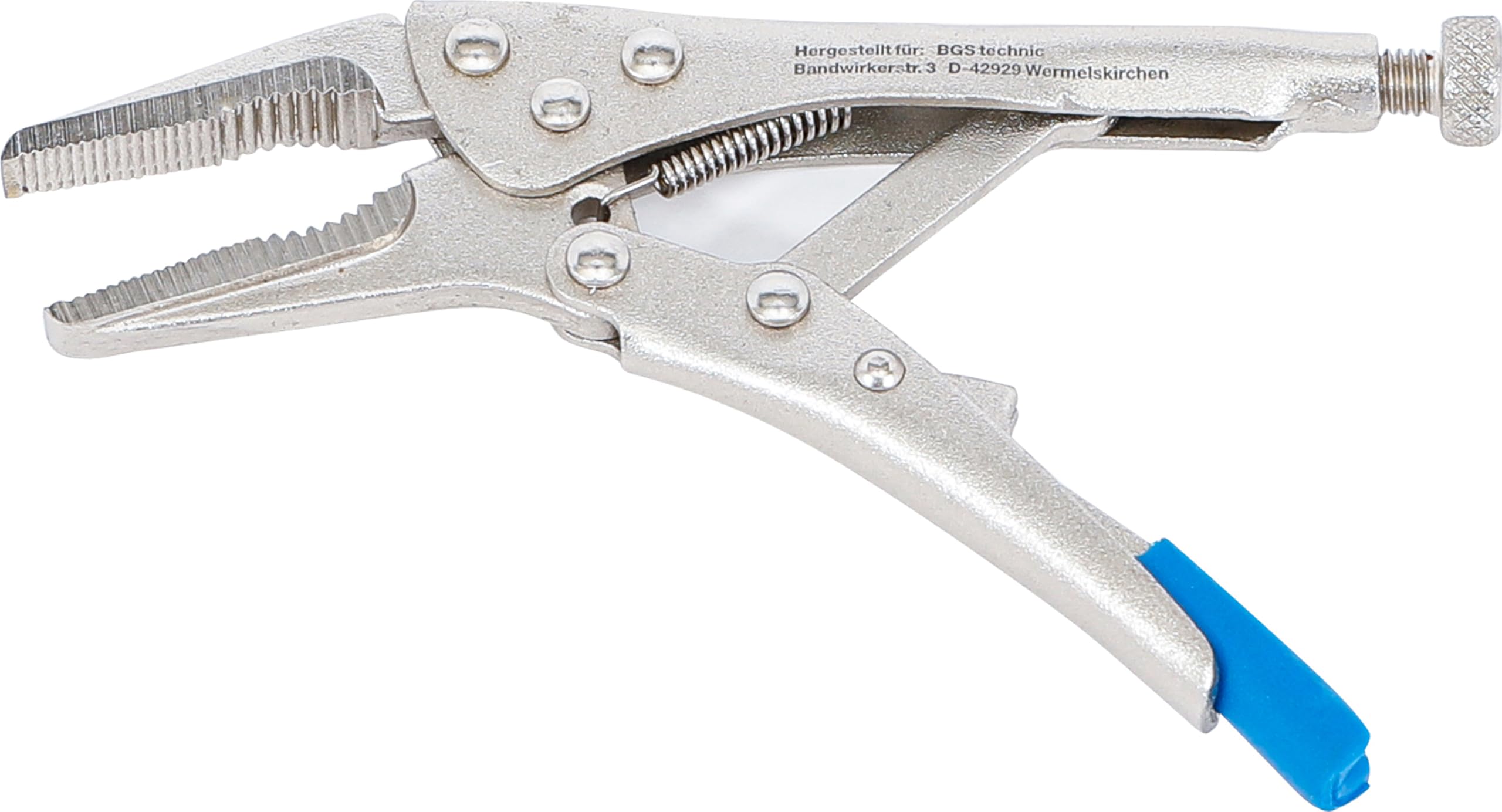 BGS 506 | Locking Long Nose Grip Pliers | extra short | 125 mm