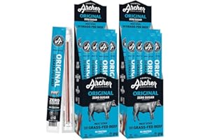 Original Beef Stick by Country Archer, 100% Grass-Fed Beef, Gluten Free, 1 Ounce (36 Count)