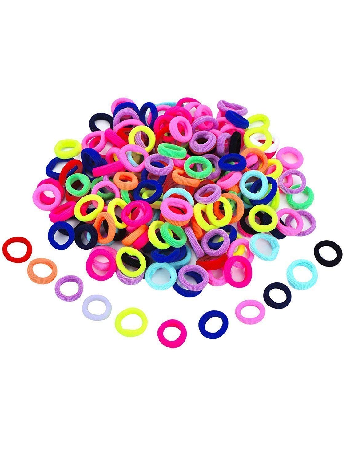 beautify u daily use 50 pieces assorted colors mini hairbands for baby kids