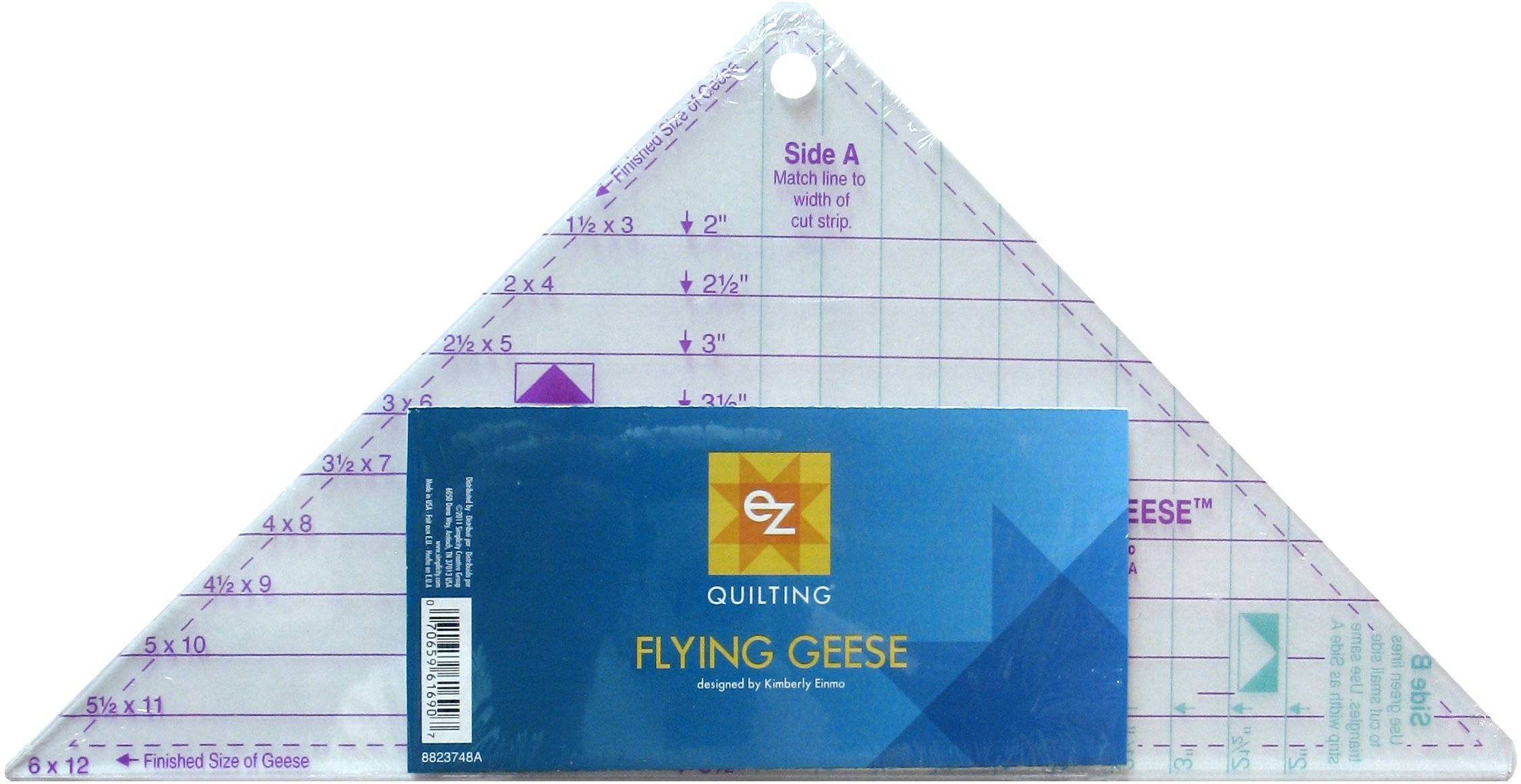 Simplicity 8823748A Flying Geese Acrylic Template, Clear
