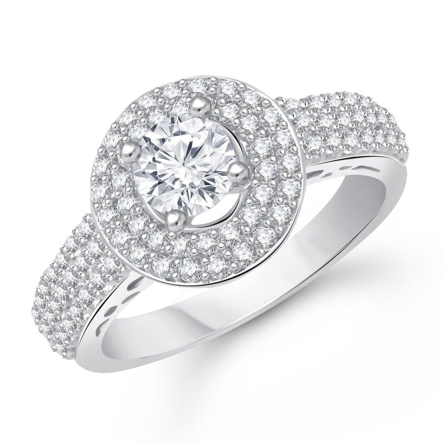 v. k. jewels royal solitaire rhodium plated ring for girls- fr1550r [vkfr1550r]