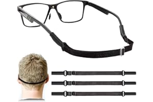 Enenfly Adjustable Glasses Straps - 3 Pack No Tail Eyewear Retainer for Men, Women, Kids – Fits Eyeglasses & Sunglasses