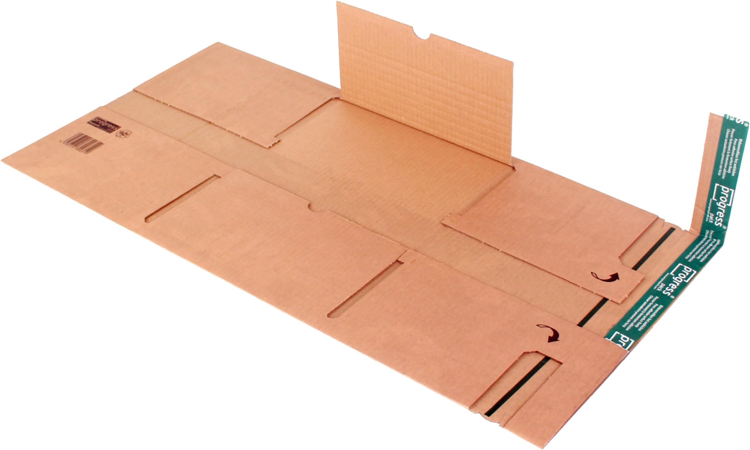 progressPACK B03.07 Universal Shipping Container Premium PP Corrugated Card C3 463 x 330 x up to 85 mm Pack of 20 Brown
