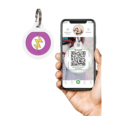 Scannable QR Code Tags for Dogs and Cats Small Jordan Ubuy