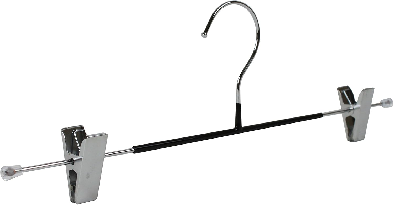 10 Nonslip Rubber Clip Hangers, Skirt, Trouser, Coat Clothes Hangers