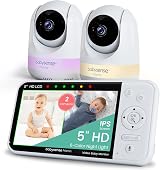 Babysense Prisma Baby Monitor with Camera 5 inch HD Display 2 Cameras