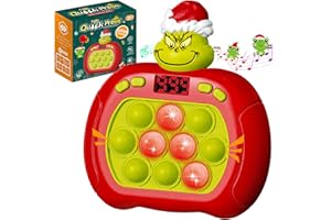 UMQYYMKO Upgraded Pop Push Game Toy for Kids, Quick Fast Push Pop Puzzle Handheld Game Light up Fidget Toy 8-12, Bubble Sensory Toys Christmas Stocking Stuffers Birthday Gifts for Kids Ages 3-12
