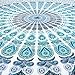 Eyes of India - Large Queen White Blue Indian Elephant Mandala Tapestry Hanging Picnic Bohemian Accent Boho Chic Handmade