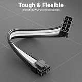 deleyCON 6pc PSU Cable Set 30cm ATX Motherboard PCI Express Cable Management view 4