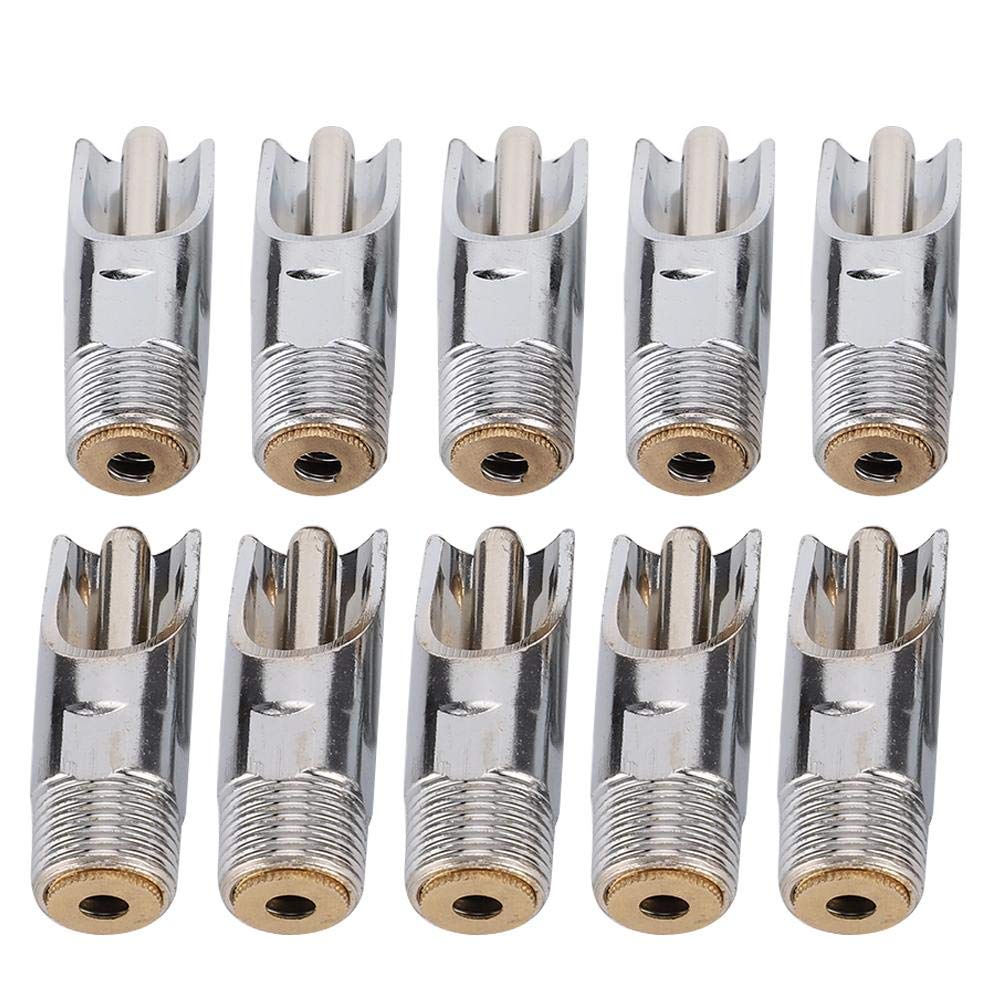 10 Pieces of Automatic Nipple Drinker for Pigs, Stainless Steel Duckbill Automatic Leak Proof Drinker for Pigs, with High Light Spring, for Sows and Piglets.