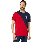 U.S. POLO ASSN. Short Sleeve Diagonal Color-Block Jersey Tee