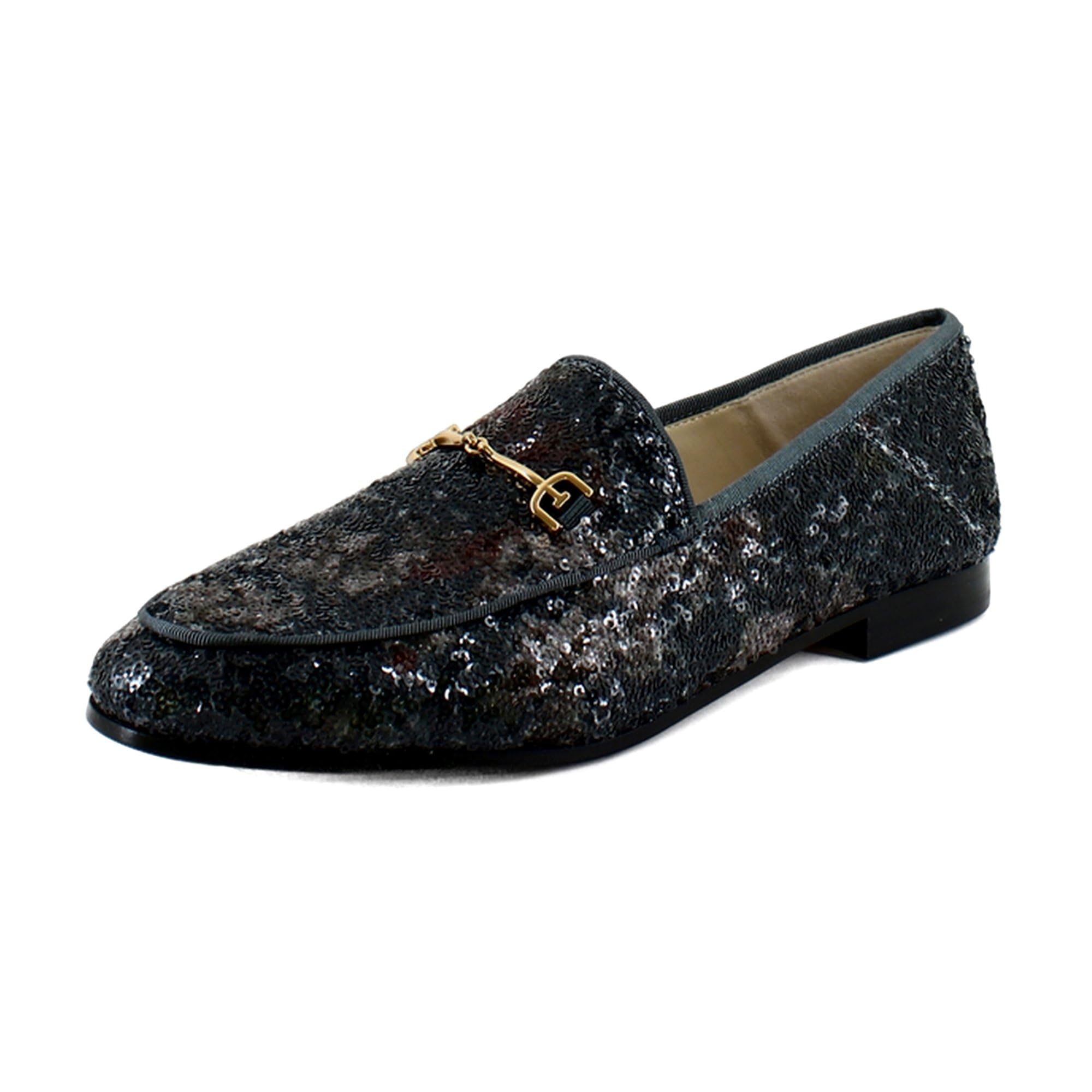 Sam Edelman Women’s Loraine Loafer Black Multi Sequin 11 Medium