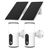 ANRAN Solar Security Cameras with Light,2K Wireless
