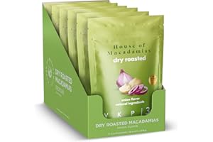 House of Macadamias Premium Seasoned Macadamia Nuts, Onion, Zero Sugar, Bulk Nuts, Keto, Vegan, Paleo, All Natural, Dairy Free, Healthy Snack, 6 x 4oz
