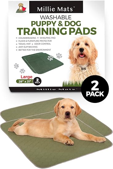 Amazon Com Millie Mats Washable Dog Training Pee Pads 2 Pack