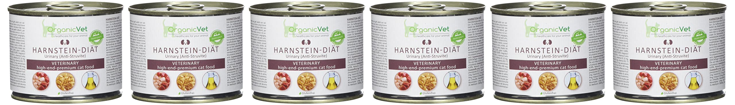 ORGANICVET It Nicvet Cat Wet Food Veterinary Urinary stone Diet, 6er Pack (6 x 200 g