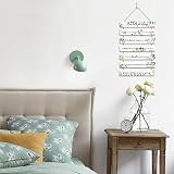 HPNIUB Bible Verse Wood Sign Green Leaves 7-Pack 28x4.3cm Rustic Christian Wall view 4