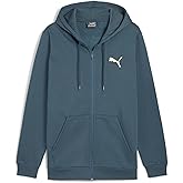PUMA mens Essentials Small Logo Full Zip Fleece Hoodie (Available in Big & Tall)