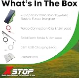 XSTOP Solar Powered Fence Energiser 0040 2 Km Range Kit USB Charge Horse Animals view 3