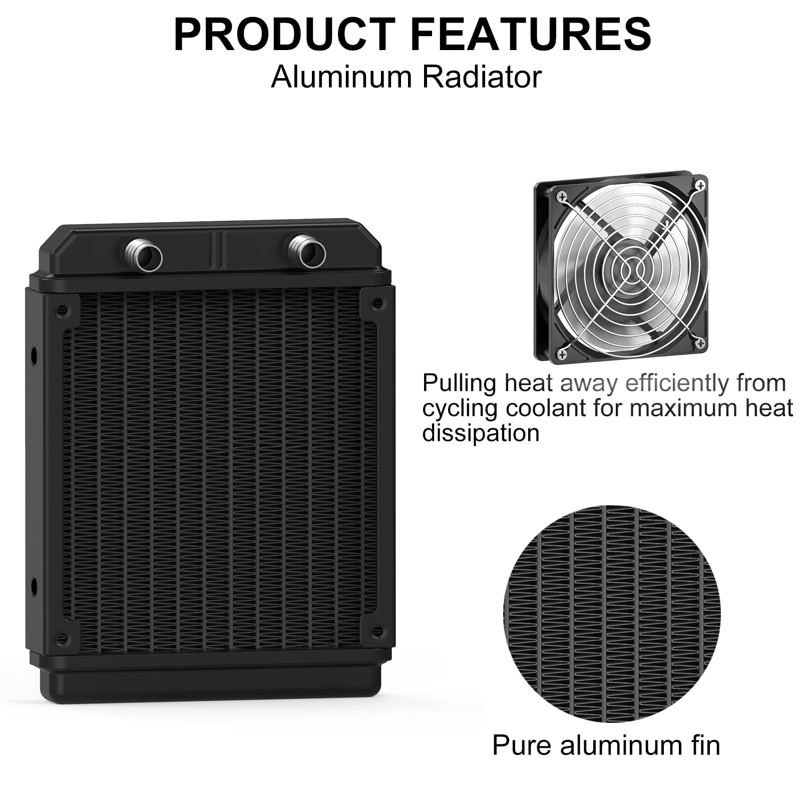 Mua Water Cooling Radiator, 12 Pipe Aluminum Heat Exchanger Radiator ...