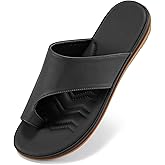 Aomigoct Orthopedic Flat Sandals for Women: Dressy Summer Flats Womens Sandals Comfortable Slip On Beach Walking Shoes