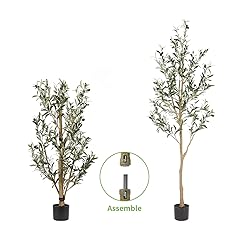 Realead 6ft Artificial Olive Tree, Tall Faux Olive